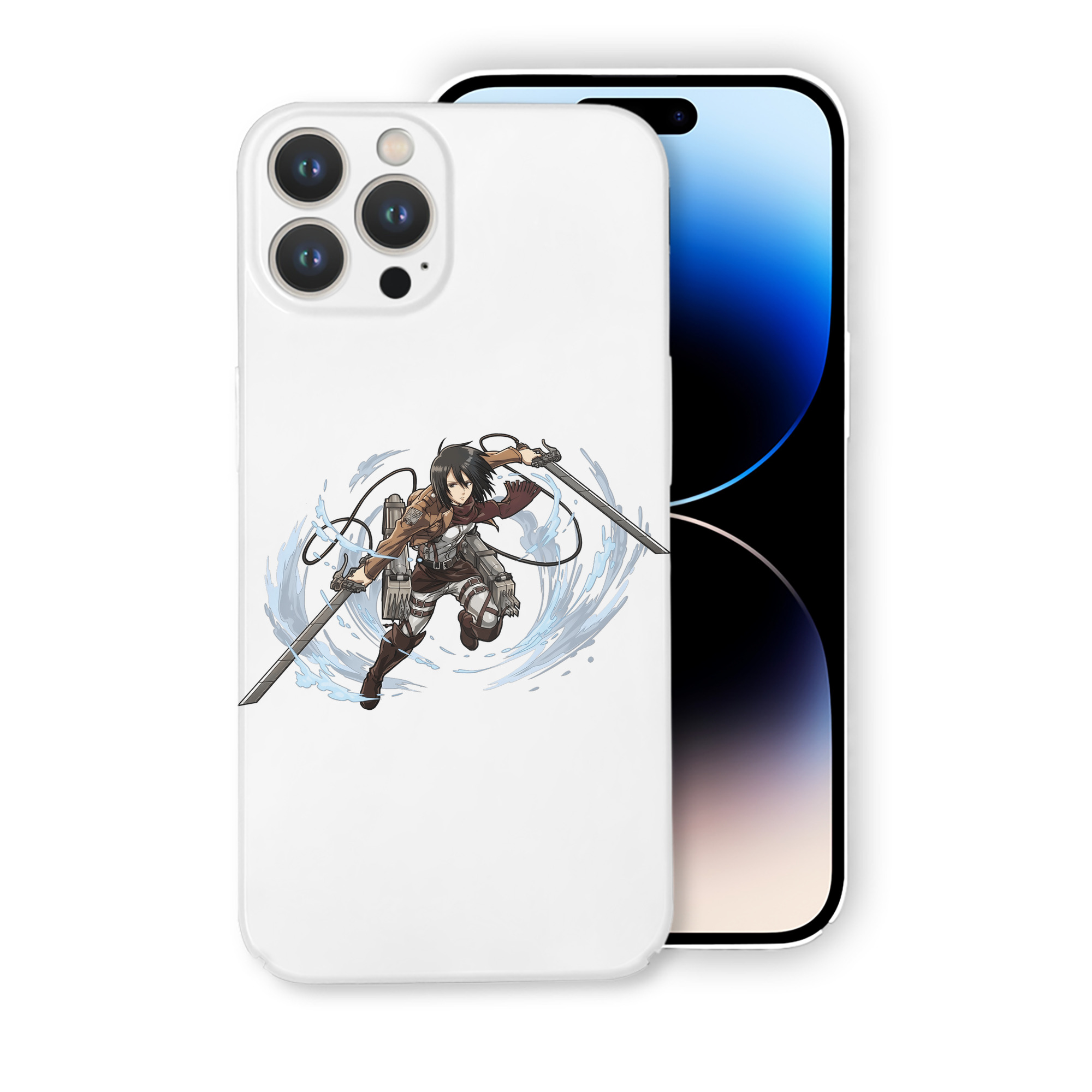 （画像用） 進撃の巨人 ミカサ·アッカーマン Attack on Titan Mikasa Ackerman 【iPhone 14シリーズ対応】ハードケース